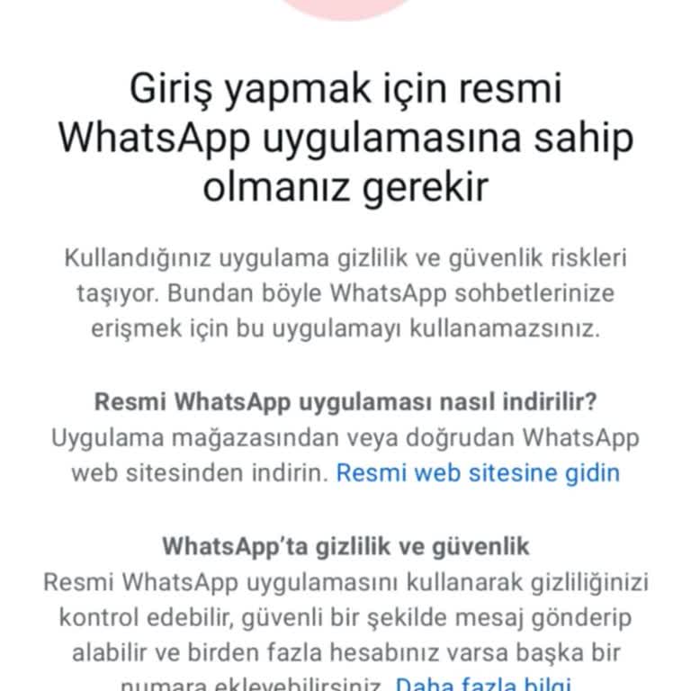 WhatsApp Hesabına Giriş Sorunu