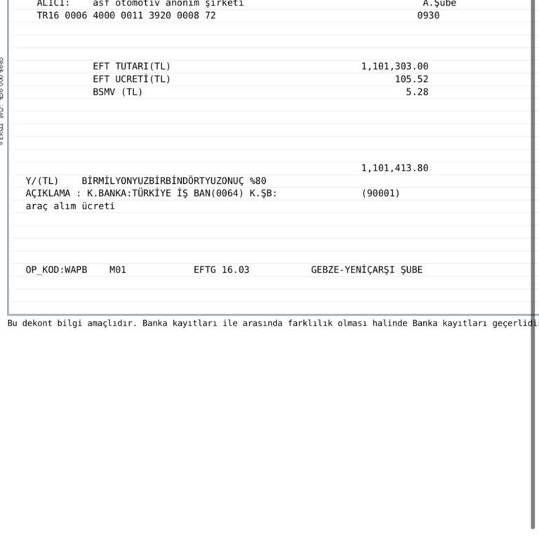 Yeni Aldığım Araçta Titreme Sorunu