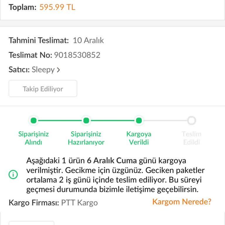 Geciken Bebek Bezi Teslimatı Mağduriyeti