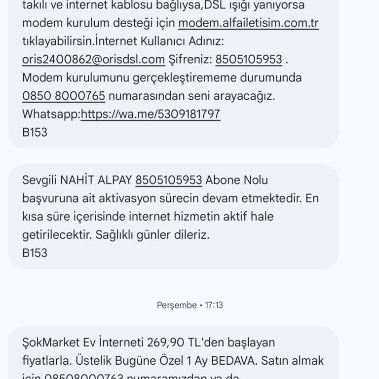 İnternet Bağlantı Sorunu Ve Müşteri Hizmetleri İlgisizliği