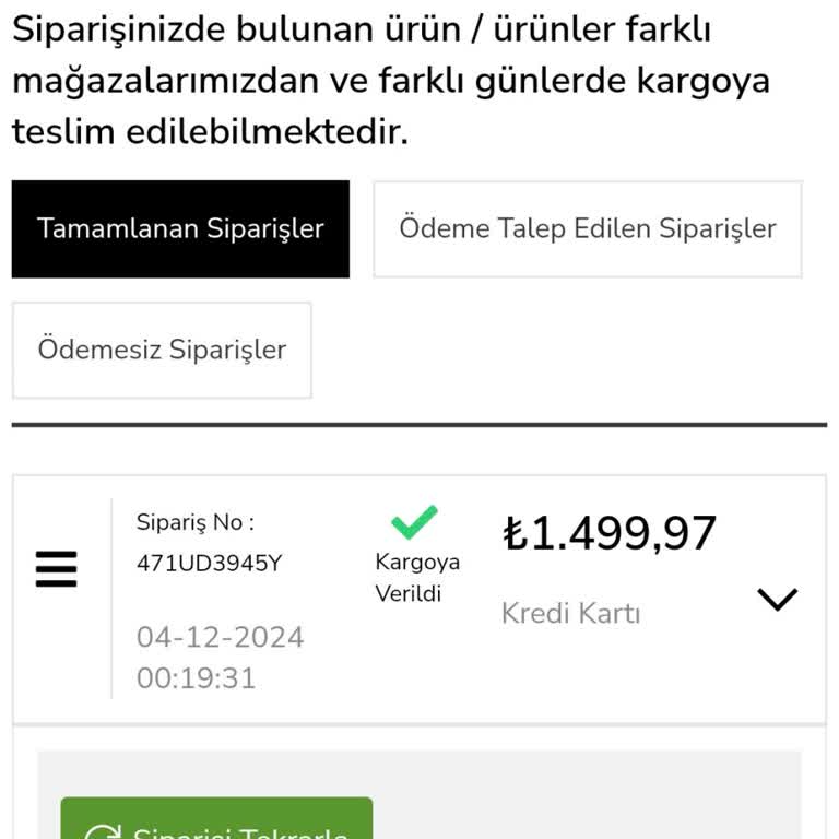 Eksik Gönderilen Ürün Ve Yetersiz Müşteri Hizmetleri