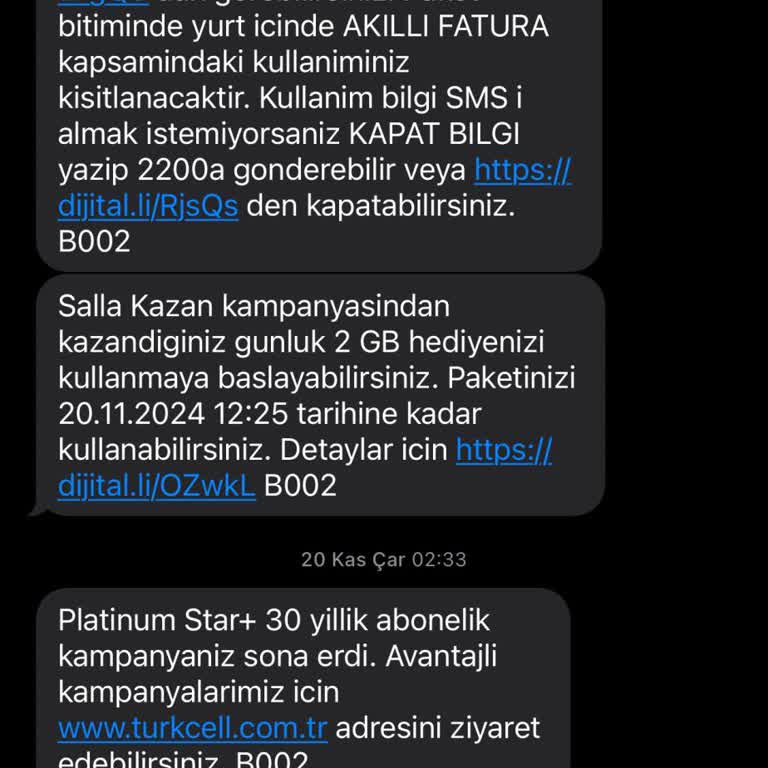Turkcell'den Sürpriz Fatura Şoku