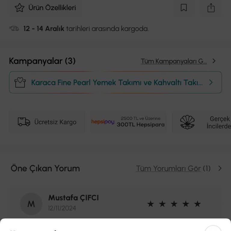 Karaca Online Alışverişte Fiyat Tutarsızlığı Ve Destek Eksikliği