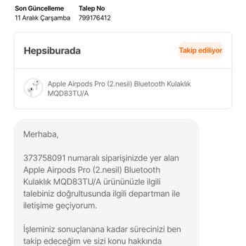 Yanlış Ürün Gönderimi Ve Yetersiz Müşteri Hizmeti
