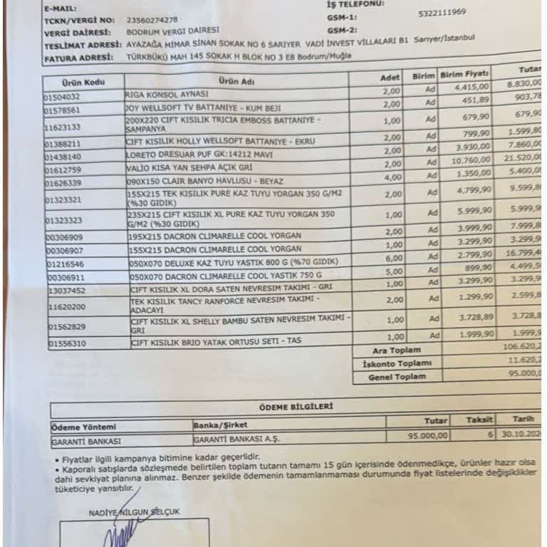 Eksik Teslimat Ve İletişim Sorunları
