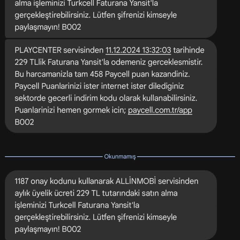Allinmobi İzinsiz Üyelik Ve Haksız Faturalandırma