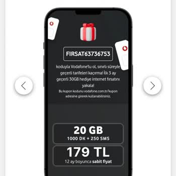 Vodafone Geçişinde 30GB Hediye Sorunu