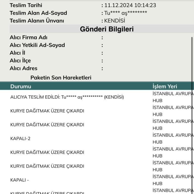 UPS Türkiye'nin Kargo Teslimatındaki Büyük Hatası
