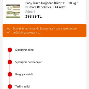 Vodafone Siparişim Kayboldu, Çözüm Yok