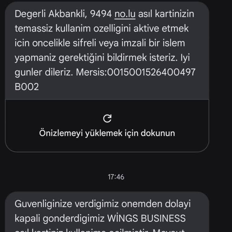 Yanlış Kart Mesajı Ve İlgisiz Müşteri Hizmeti