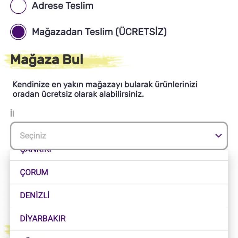 Elazığ'da Mağaza Teslimatı Sorunu