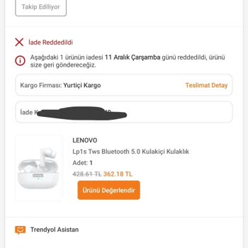 Trendyol'da İlk Kez Mağduriyet Yaşadım!