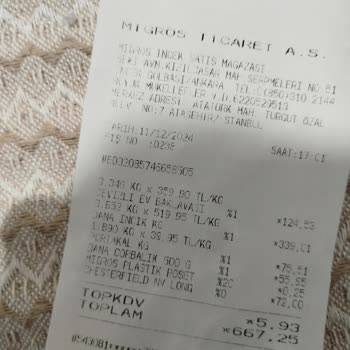 Migros'tan Aldığım Etin Kalitesi Hayal Kırıklığı Yarattı