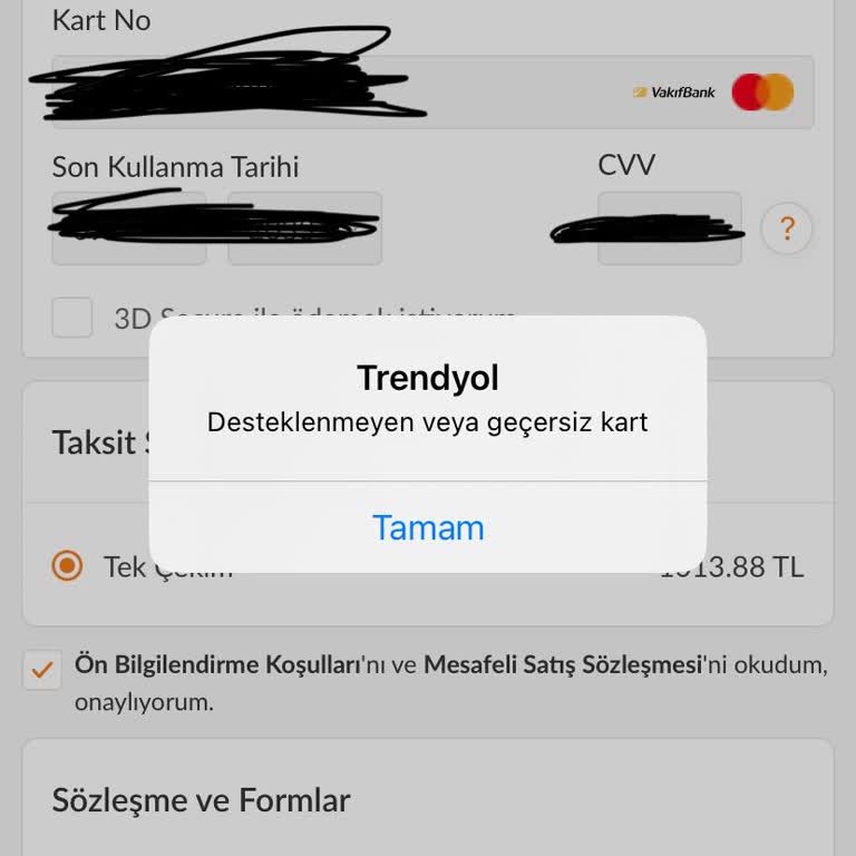 Kart Kullanım Sorunu