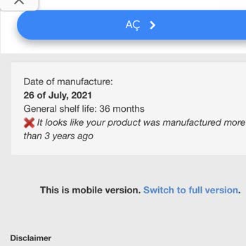 Tarihi Geçmiş Ürünle Gelen Hayal Kırıklığı