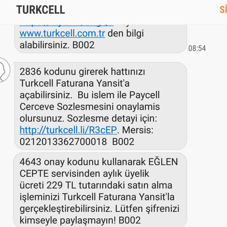 Hizmet Almadan Faturaya Yansıyan Üyelik Ücreti