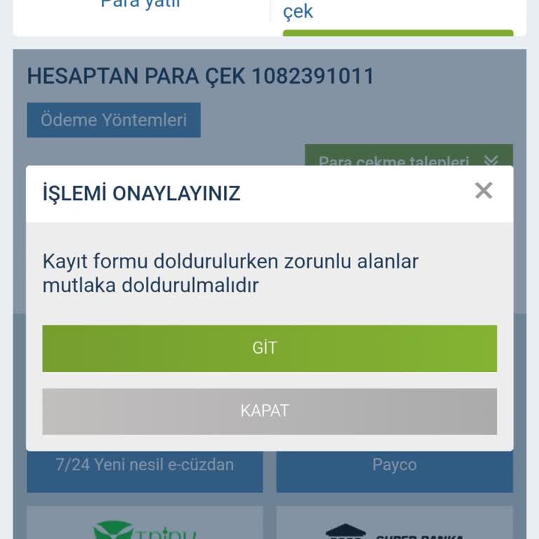 Çekim İşlemi İçin Belge Numarası Sorunu