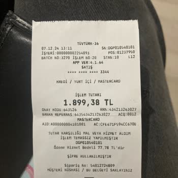 TÜVTÜRK'te Kartla Fazla Ücret Alımı