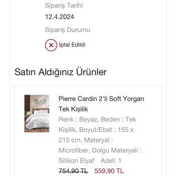 Pierre Cardin Home'dan Yetersiz Hizmet Ve İletişim Sorunları