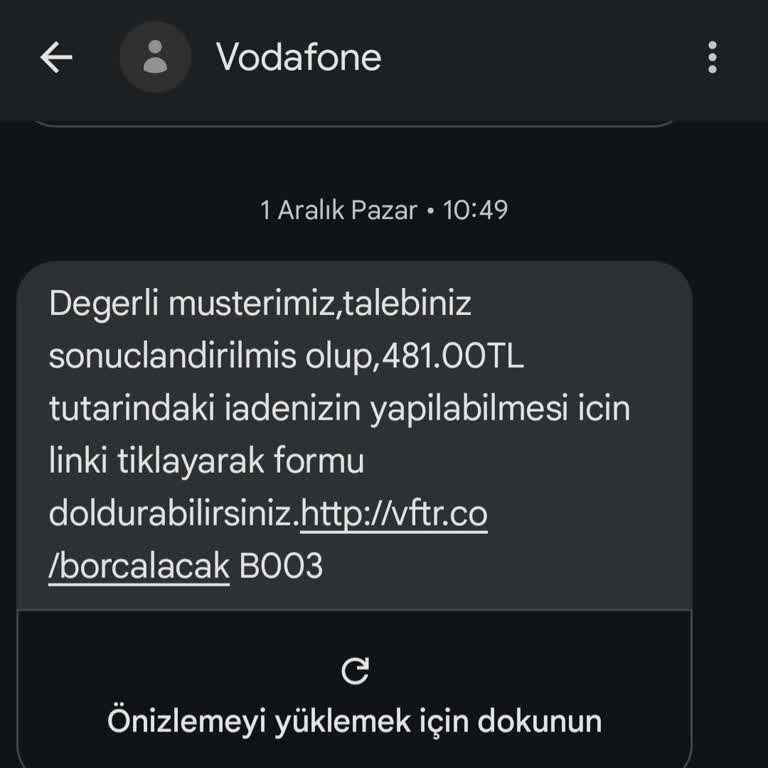 Vodafone'dan Alacağımı Alamıyorum!
