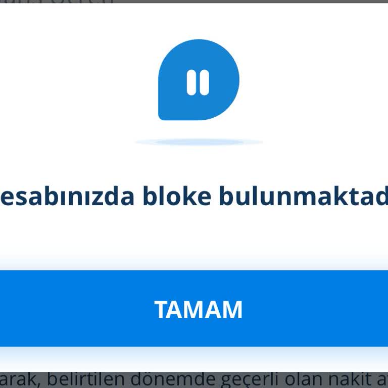 Erken Ödeme Sonrası Bloke Sorunu