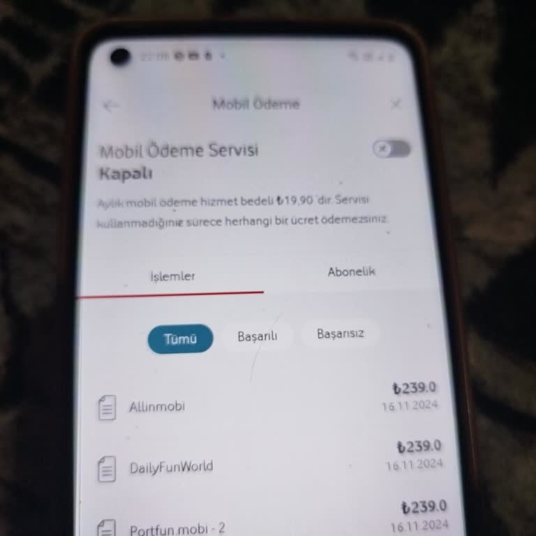 Portfun. Mobi İzinsiz Abonelik Ücreti Ve İade Talebi
