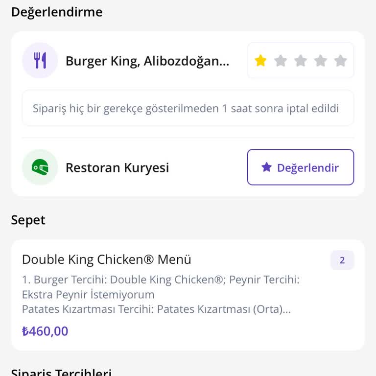 Sipariş İptali Ve Ücret İadesi Sorunu