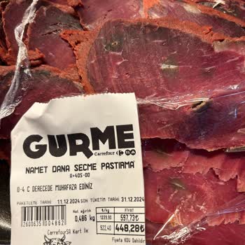 Carrefour SA'dan Aldığım Küflü Pastırma