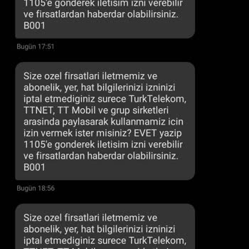 Türk Telekom'un Bitmeyen Mesaj Tacizi!