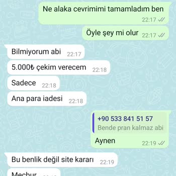 Haksız Çevrim Talebi Ve Para İadesi Sorunu