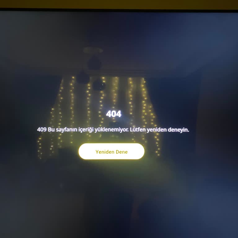 TV'de 404 Hatası Ve Canlı Destek Sorunu