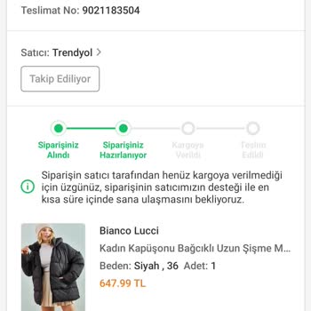 Trendyol Sipariş İptal Sorunu