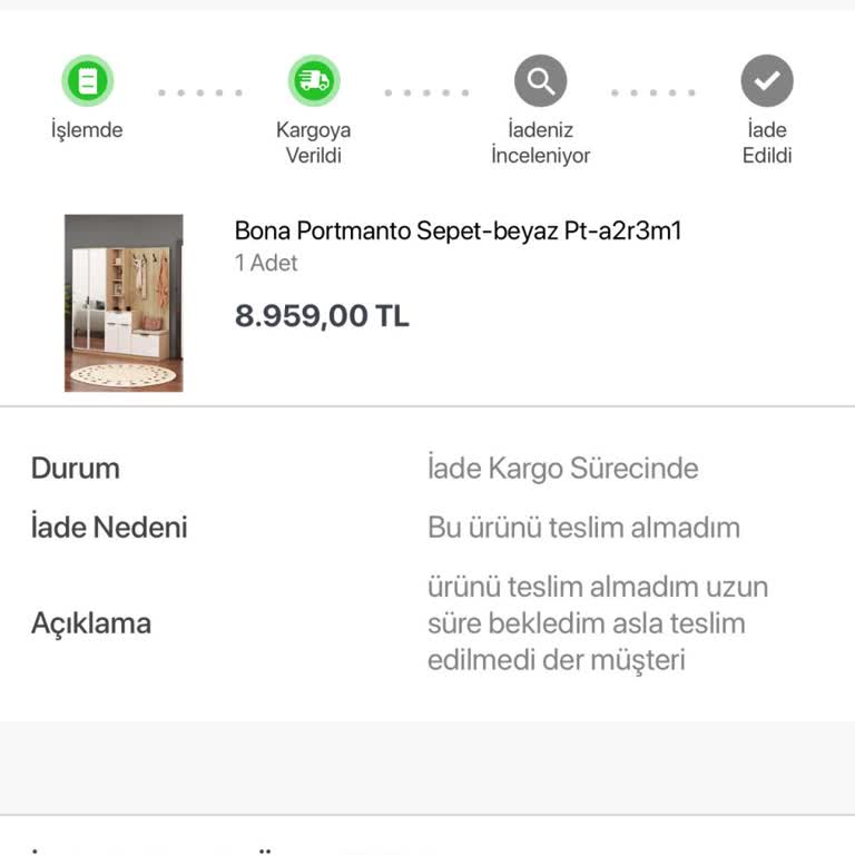 Kayıp Ürün Ve Geciken Para İadesi Mağduriyeti