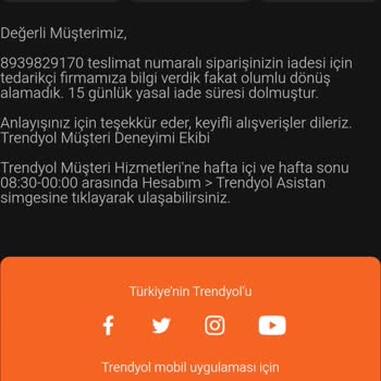 Trendyol İade Süresi Skandalı: Müşteri Mağduriyeti