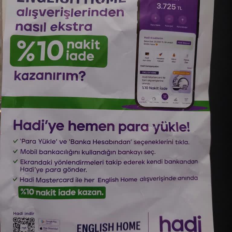 Hadi Kart İadesi Hakkında Yanıltıcı Bilgilendirme