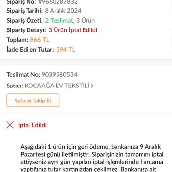 Yanlış İletişim Bilgileri Ve Eksik İade Sorunu