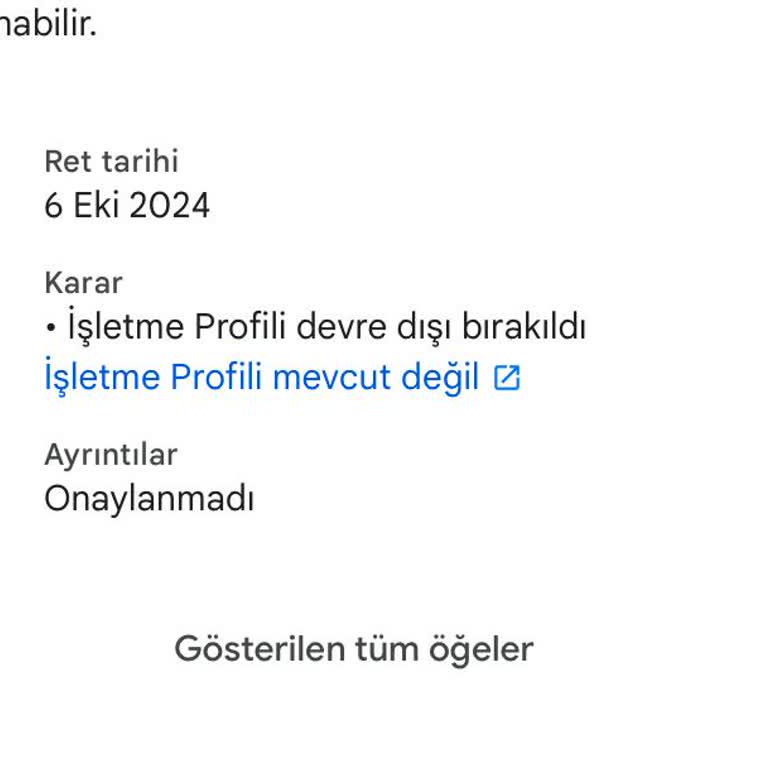 Google İşletme Hesabının Aktifleştirilmesinde Sorun