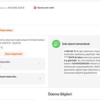 Yanlış Ürün Gönderimi Ve Değişim Sürecinde Yaşanan Mağduriyet