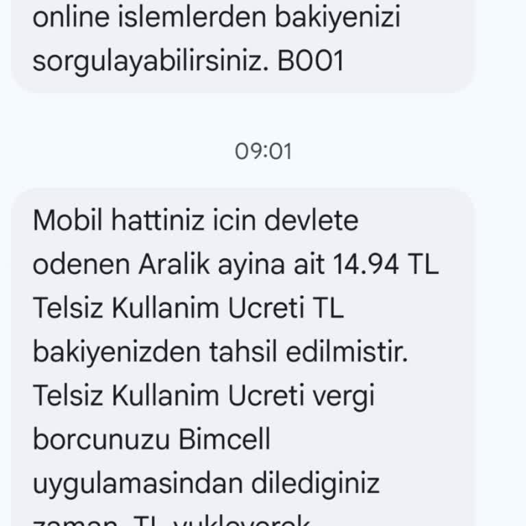 BİMcell'de Hatalı Ücretlendirme Ve İade Sorunu