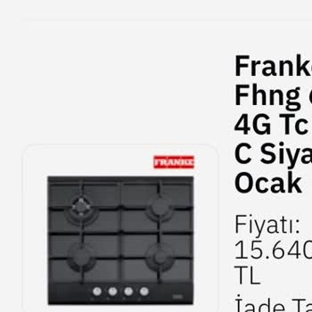Franke Ve Epttavm'den Ayıplı Ürün Ve Yetersiz Müşteri Hizmeti