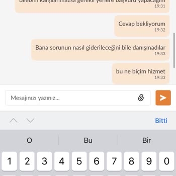 Yanlış Teslimat Ve Yetersiz Çözüm