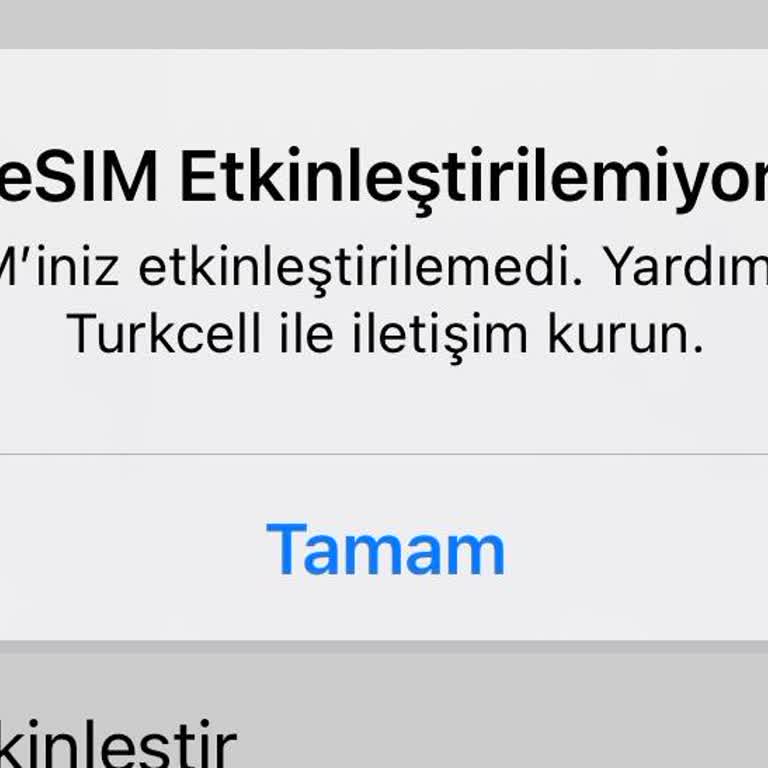 E-Sim Aktivasyon Sorunu Ve Yanlış IMEI Kaydı