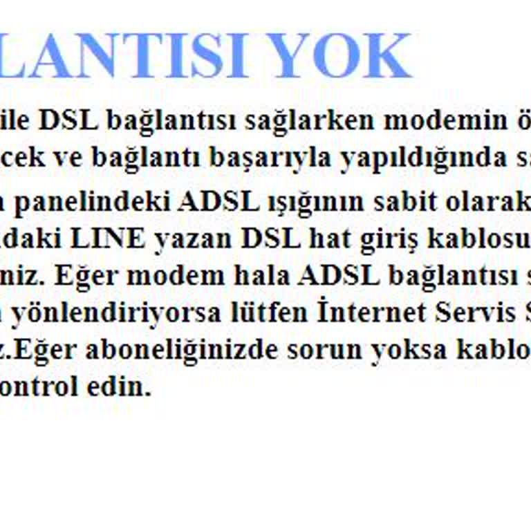 Sürekli Kopan İnternet Ve Yetersiz Müşteri Hizmetleri