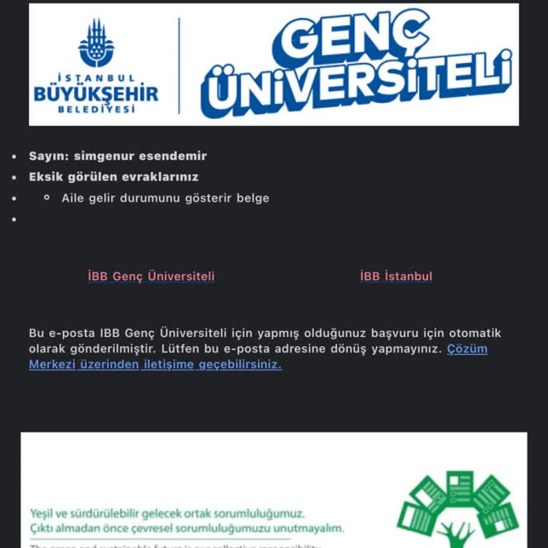 İBB Burs Başvurusunda Gelir Belgesi Sorunu