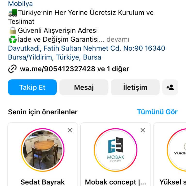 Outlet Mobilya Şikayetçiyim