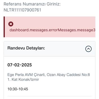 VFS Randevu Değişikliği Ve Müşteri Hizmetleri Desteği Sorunu