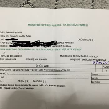 Yanlış Kesim Ve Kalitesiz Halı Sorunu