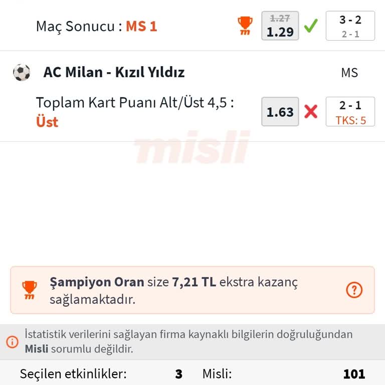 Bahis Kuponu Yanlış Sonuçlandı