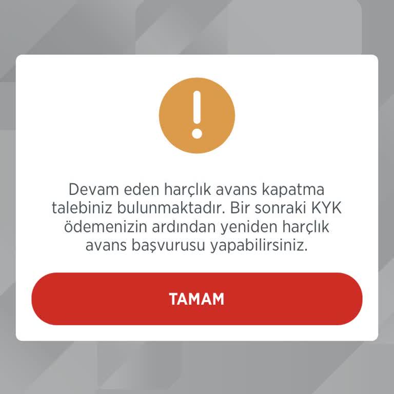 Harçlık Avans Yeniden Açılmıyor