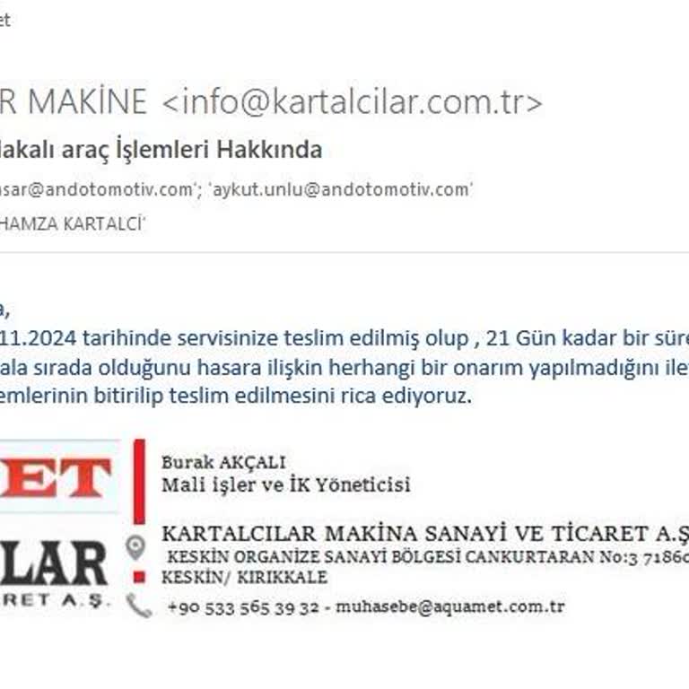 Kaza Sonrası Tamir Sürecinde 21 Günlük Bekleyiş